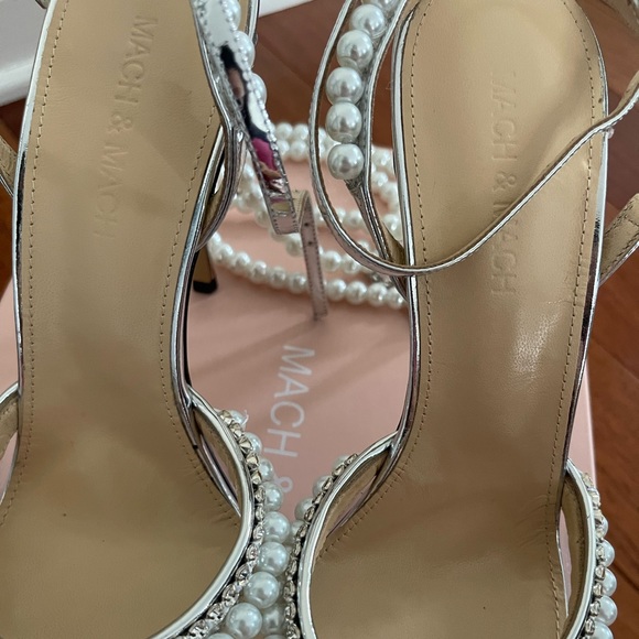 BNIB MACH & MACH Diamond of Elizabeth Pearl PVC Clear Pumps 38.5 - Picture 8 of 16